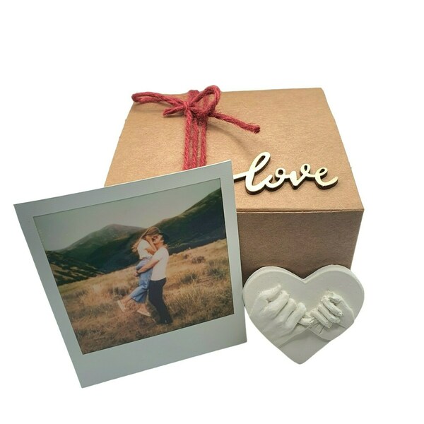 Giftbox love - τσιμέντο, personalised, δώρα επετείου, αγ. βαλεντίνου, ζευγάρι