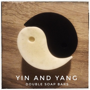 Σαπούνι Yin & Yang Her & Him με γάλα γαϊδούρας, ενεργό άνθρακα, μπετονίτη - προσώπου, σώματος - 2
