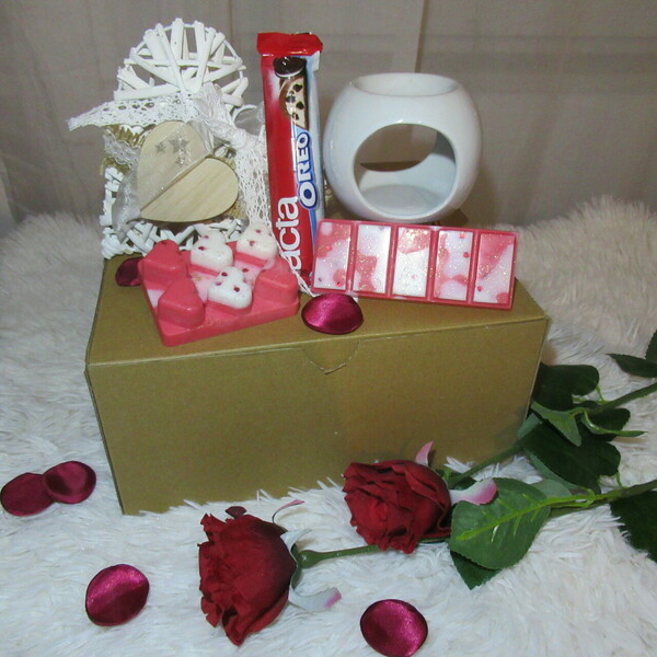 Πακέτο δώρου Valentine's edition: "Sweetheart" - πορσελάνη, κερί, σετ δώρου - 4