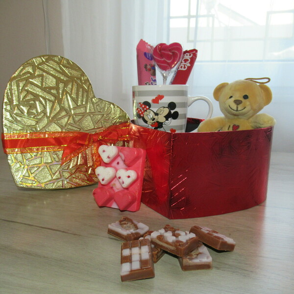 Πακέτο δώρου Valentine's edition: "I love you baby" - πορσελάνη, κερί, σετ δώρου - 2