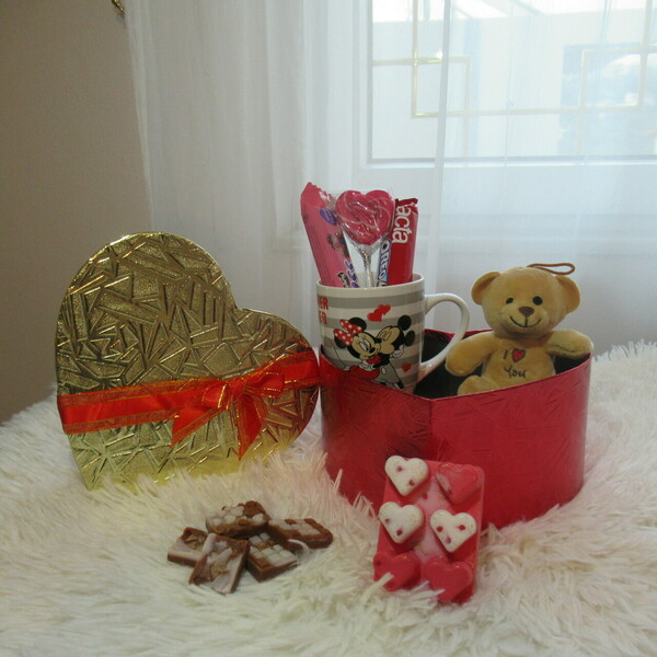 Πακέτο δώρου Valentine's edition: "I love you baby" - πορσελάνη, κερί, σετ δώρου - 3