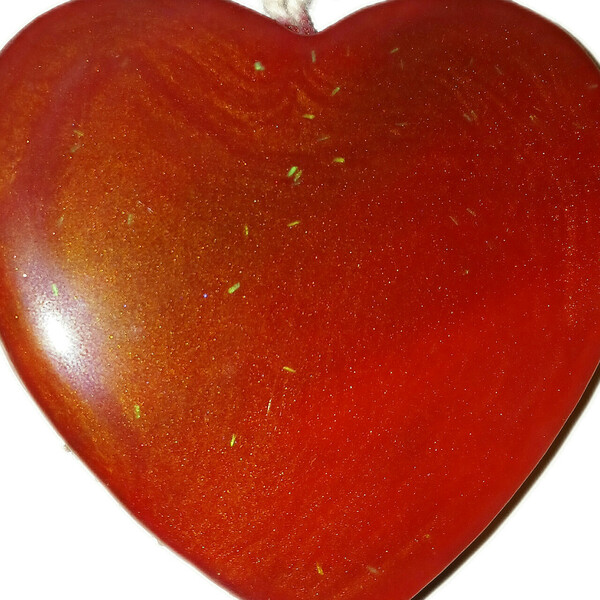 Ξύλινη κόκκινη καρδιά με ρητίνη 7,5 εκ. - ξύλο, καρδιά, ρητίνη, εποξική ρητίνη - 4