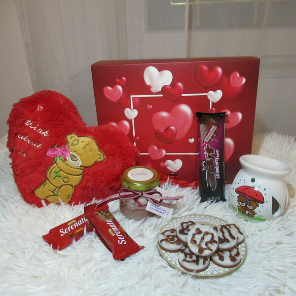 Πακέτο δώρου Valentine's edition: "Forever yours" - πορσελάνη, κερί, σετ δώρου - 2