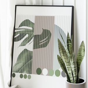 Monstera color palette - αφίσες - 2