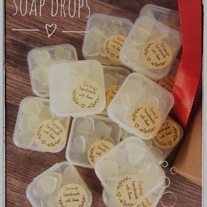 Κουτάκι γεμάτο αρωματικά Soap drops καρδιές - χεριού - 4