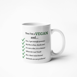 Κούπα Vegan με φράσεις - πηλός, κούπες & φλυτζάνια, vegan friendly