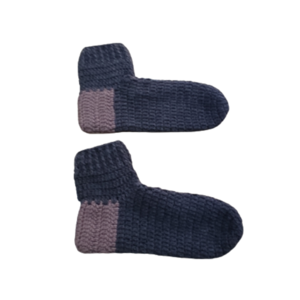 Πλεκτές Κάλτσες Τερλικια Ανδρικά Διχρωμα Γκρι - μαλλί