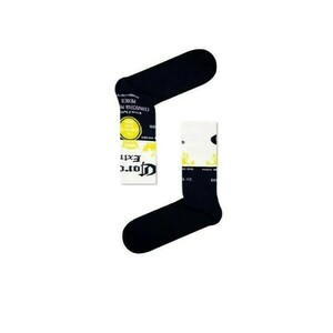 Mix Gift Socks Box Q20 Ανδρικές Μακριές Βαμβακερές Κάλτσες με σχέδιο, σε άσπρο μαύρο και μπλέ χρώμα Συσκευασία 3 τμχ - βαμβάκι, συνθετικό - 4