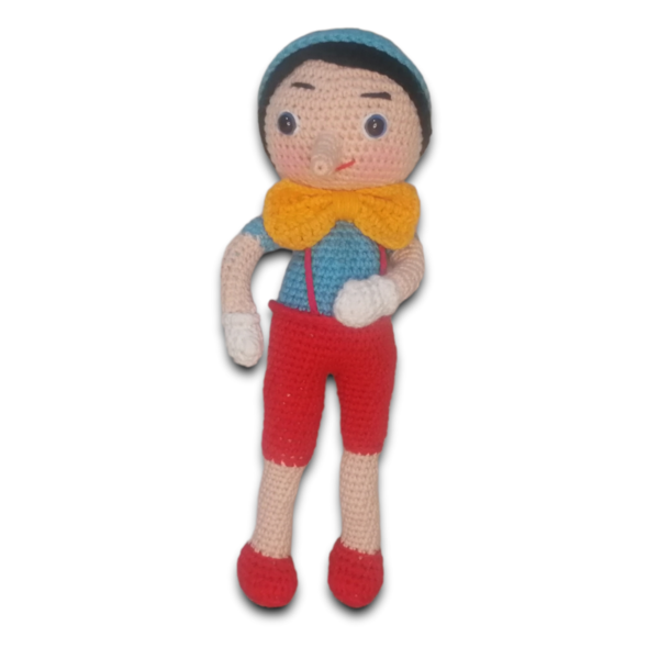 Πλεκτή κούκλα αγόρι με βαμβακερά νήματα 28cm - λούτρινα, amigurumi