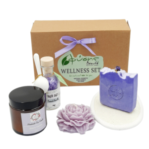 Purple Vanilla Wellness Set - αρωματικά κεριά