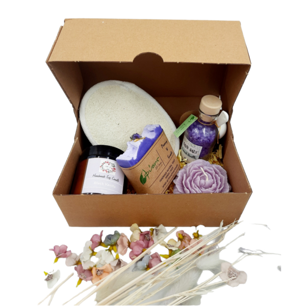 Purple Vanilla Wellness Set - αρωματικά κεριά - 2