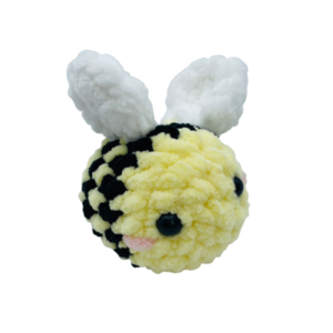 Πλεκτό κουκλάκι amigurumi - μελισσούλα mini - λούτρινα, δώρο γέννησης, δώρο γεννεθλίων