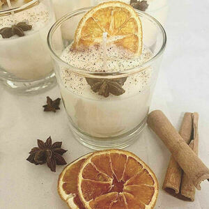 Αρωματικό κερί σόγιας "Πορτοκάλι - Κανέλλα" - αρωματικά κεριά - 2