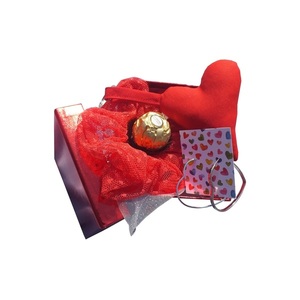 Σετ δώρου Αγίου Βαλεντίνου - κόκκινο τούλι - ύφασμα, καρδιά, αγ. βαλεντίνου, σετ δώρου, δώρα για γυναίκες