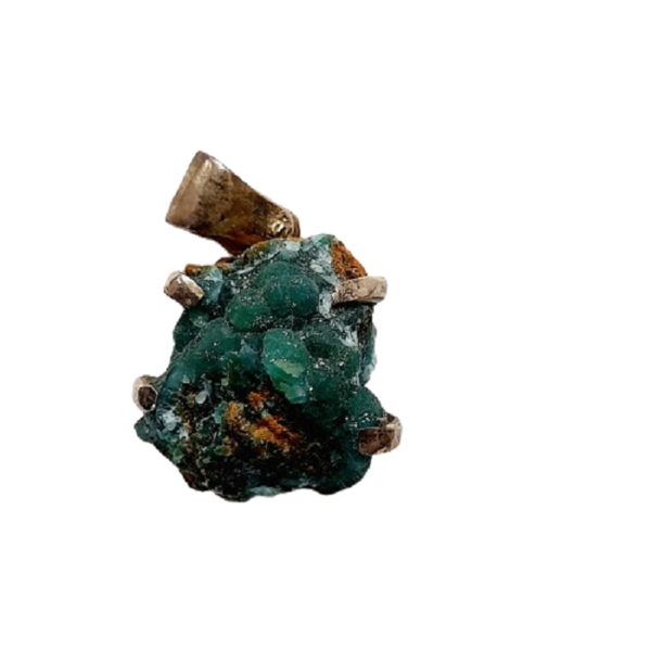 Χειροποίητο μενταγιόν ασήμι 925 με ακατέργαστο Αδαμίτη 2,5 εκ. Χ 1,5 εκ. - ασήμι, ημιπολύτιμες πέτρες, ασήμι 925, μενταγιόν