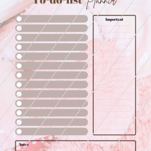 Εκτυπώσιμο To do list | Pink pillow| Aesthetic - κάρτες, φύλλα εργασίας