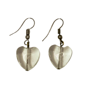 clear heart me - επάργυρα, μικρά, plexi glass, κρεμαστά, γάντζος