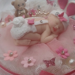 Το Πρώτο μου Πάσχα! "Tiny baby bunny Princess" - κορίτσι, διακοσμητικά, για μωρά - 2