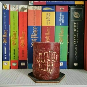 Custom Made Κολώνα HARRY POTTER με άρωμα - αρωματικά κεριά, κερί σόγιας, κεριά & κηροπήγια, vegan κεριά - 2