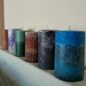 Χειροποίητες "Γεωλογικές" Κολώνες από κερί σόγιας - Custom Made - αρωματικά κεριά, κερί σόγιας, κεριά & κηροπήγια - 4