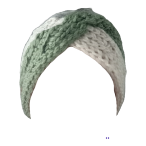 Δίχρωμη ανάγλυφη πλεκτή headband-Αντίγραφο-Αντίγραφο - μαλλί, ακρυλικό, σκουφάκια, headbands - 3