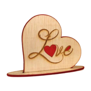 Ξύλινο Διακοσμητικό Love 10*12cm - ξύλο, δώρα επετείου, βαλεντίνος, διακοσμητικά, αγ. βαλεντίνου