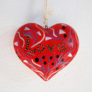 Valentines Day - Wood Heart D (Large) - ξύλο, διακοσμητικά