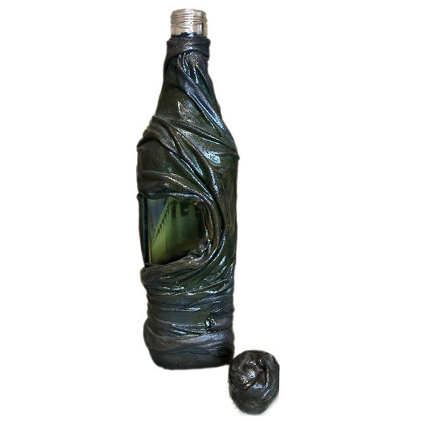 3D ΔΙΑΚΟΣΜΗΤΙΚΟ ΜΠΟΥΚΑΛΙ ΠΟΤΩΝ * IKONA* . - γυαλί, ρητίνη, οργάνωση & αποθήκευση, πηλός, διακοσμητικά μπουκάλια - 3