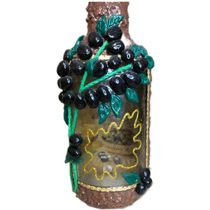 3D ΔΙΑΚΟΣΜΗΤΙΚΟ ΜΠΟΥΚΑΛΙ ΠΟΤΩΝ *ALIVA*. - γυαλί, ρητίνη, οργάνωση & αποθήκευση, πηλός, διακοσμητικά μπουκάλια - 2