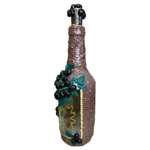 3D ΔΙΑΚΟΣΜΗΤΙΚΟ ΜΠΟΥΚΑΛΙ ΠΟΤΩΝ *ALIVA*. - γυαλί, ρητίνη, οργάνωση & αποθήκευση, πηλός, διακοσμητικά μπουκάλια - 4