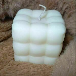 Φυτικό Αρωματικό Κερί Σόγιας 160gr - Pillow Cube - χειροποίητα, αρωματικά κεριά, κεριά, soy candles, vegan κεριά - 2