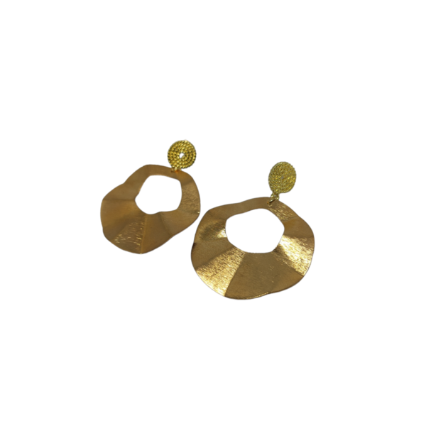 Κρίκοι ατσάλινοι σε χρυσό χρώμα 4,5εκ συνολικό μάκρος - κρίκοι, μικρά, ατσάλι, καρφάκι