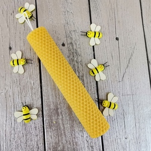 Χειροποίητη Πασχαλινή λαμπάδα από αγνό μελισσοκέρι αστόλιστη - λαμπάδες, για ενήλικες, για εφήβους - 2