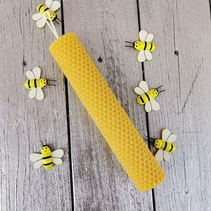 Χειροποίητη Πασχαλινή λαμπάδα από αγνό μελισσοκέρι αστόλιστη - λαμπάδες, για ενήλικες, για εφήβους - 5