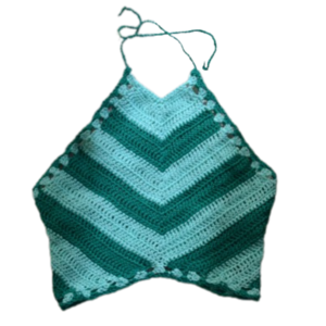 Crop top JENI-JENI (green-mint) - βαμβάκι, crop top