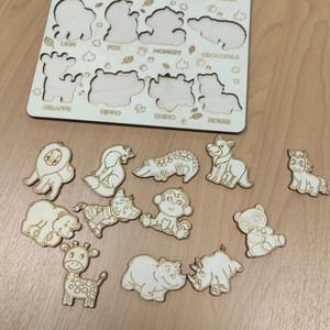 Ξύλινο εκπαιδευτικό puzzle ζωάκια - δώρα για παιδιά, ξύλινα παιχνίδια - 3