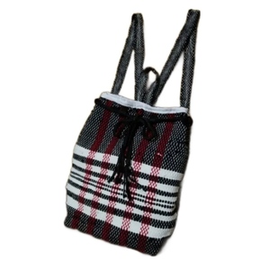 Υφαντή μικρή τσάντα πλάτης (backpack) - ύφασμα, πουγκί, πλάτης, all day, μικρές