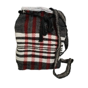 Υφαντή μικρή τσάντα πλάτης (backpack) - ύφασμα, πουγκί, πλάτης, all day, μικρές - 3