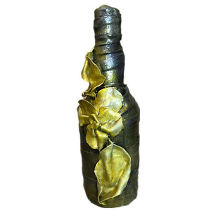 Διακοσμητικο μπουκάλι *REGINA* - γυαλί, ρητίνη, σπίτι, πηλός, διακοσμητικά μπουκάλια - 3