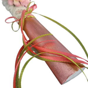 Πασχαλινή λαμπάδα με σχοινί και λουλούδια 2. - κορίτσι, λαμπάδες, για παιδιά, για ενήλικες, για εφήβους - 3