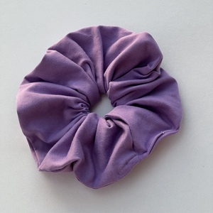 Lilac scrunchie - ύφασμα, λαστιχάκια μαλλιών