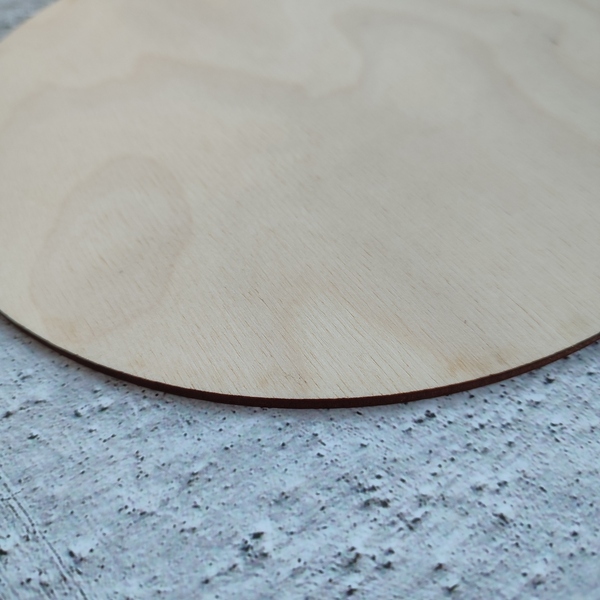 Ξύλινος δίσκος χειροτεχνίας 22cm 5τμχ - κύκλος, ξύλινα διακοσμητικά, υλικά κατασκευών - 3