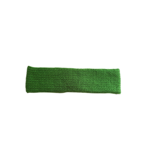 Πλεκτή πράσινη κορδέλα - ακρυλικό, σκουφάκια - 3