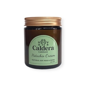 PISTACHIO CRÈME Χειροποίητο Αρωματικό Κερί Σόγιας - χειροποίητα, αρωματικά κεριά, κερί σόγιας, 100% φυτικό