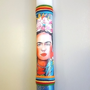 Πασχαλινή λαμπάδα Fridah Kahlo 1 - κορίτσι, λαμπάδες, για παιδιά, για ενήλικες, για εφήβους - 3