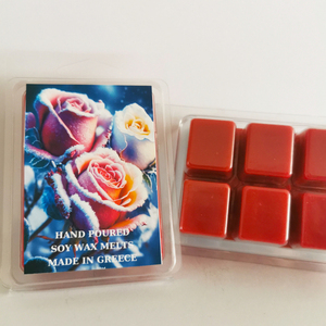 Rose waxmelt tart - αρωματικά κεριά, waxmelts, vegan κεριά - 3