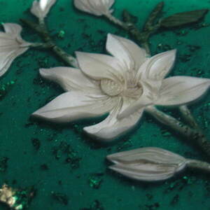 Δίσκος σερβιρίσματος από ρητίνη - Λουλούδια (20x30cm) - ρητίνη, είδη σερβιρίσματος - 3
