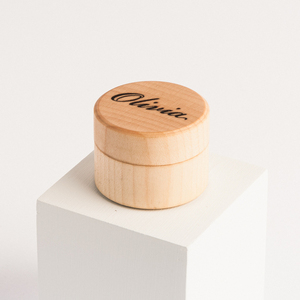 Προσωποποιημένο Ξύλινο Κουτί για Βέρες - Χάραξη Ονομάτων - ξύλο, κουτί, personalised, κοσμηματοθήκη - 4