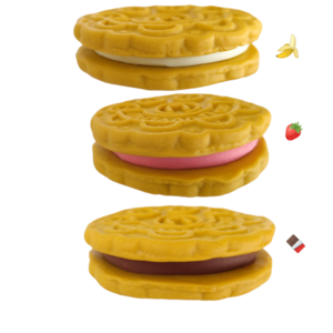 Μπρελόκ μπισκότο Παπαδοπούλου μεγάλο με πολυμερικό πηλό / μεγάλο / μεταλλικό / Twice Treasured - πηλός, γλυκά, μπρελοκ κλειδιών - 5