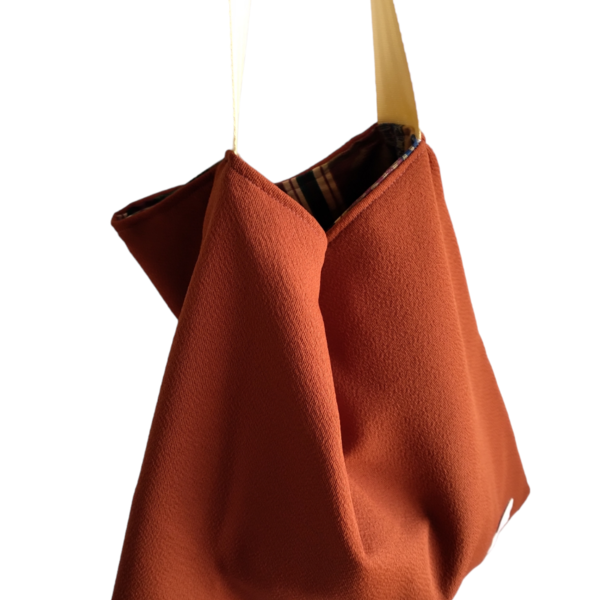 τσάντα ώμου σε ταμπά χρώμα - tote bag - ύφασμα, ώμου, μεγάλες, all day, tote